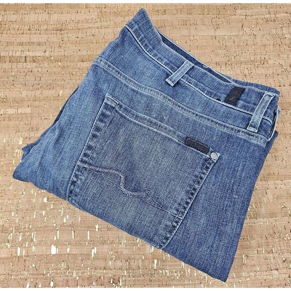 7 For All Mankind Other - 7 For all Mankind Jeans Mens 40x28 Blue Medium‎ Wash Denim Slimmy Slim Fit
